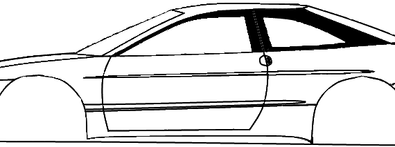 Ford Probe (1996) - Форд - чертежи, габариты, рисунки автомобиля