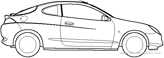 Ford Puma (1999) - Форд - чертежи, габариты, рисунки автомобиля