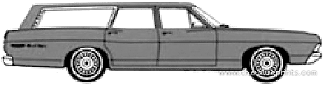 Ford Ranch Wagon (1968) - Форд - чертежи, габариты, рисунки автомобиля