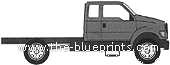 Ford Super Duty F-650 SuperCab (2005) - Ford - drawings, dimensions, pictures of the car