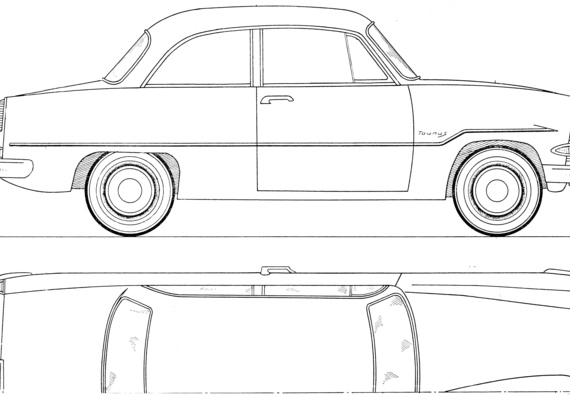 Ford Taunus 12M (1952) - Ford - drawings, dimensions, pictures of the car