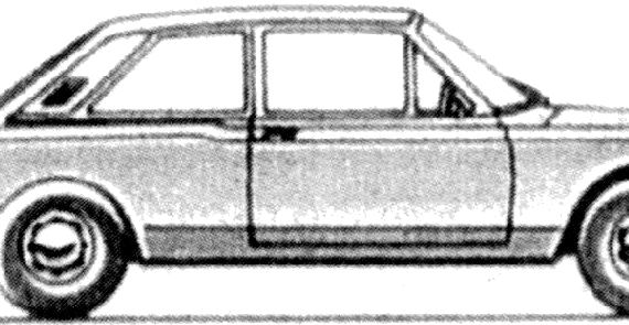 Ford Taunus 17M P7 2-Door (1970) - Ford - drawings, dimensions, pictures of the car