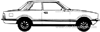 Ford Taunus 2-Door GL (1978) - Форд - чертежи, габариты, рисунки автомобиля
