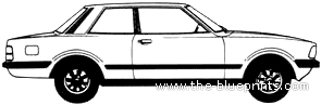 Ford Taunus 2-Door GL (1979) - Форд - чертежи, габариты, рисунки автомобиля