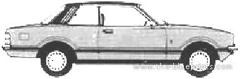 Ford Taunus 2-Door Ghia (1978) - Форд - чертежи, габариты, рисунки автомобиля