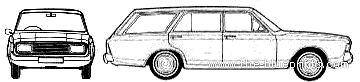 Ford Taunus 20M P7B Turnier 4-Door (1970) - Ford - drawings, dimensions, pictures of the car