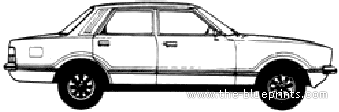 Ford Taunus 4-Door GL (1978) - Форд - чертежи, габариты, рисунки автомобиля