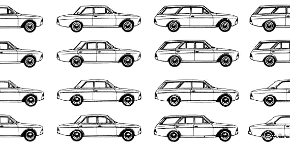Ford Taunus (All versions) (1966) - Форд - чертежи, габариты, рисунки автомобиля