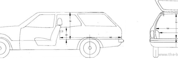 Ford Taunus II Van - Форд - чертежи, габариты, рисунки автомобиля