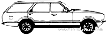 Ford Taunus Kombi GL (1978) - Форд - чертежи, габариты, рисунки автомобиля