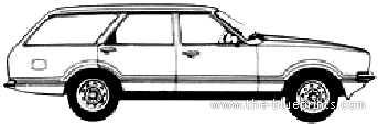 Ford Taunus Kombi L (1978) - Форд - чертежи, габариты, рисунки автомобиля