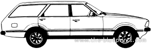 Ford Taunus Kombi L (1979) - Форд - чертежи, габариты, рисунки автомобиля