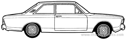 Ford Taunus P7 17M 2-Door - Форд - чертежи, габариты, рисунки автомобиля