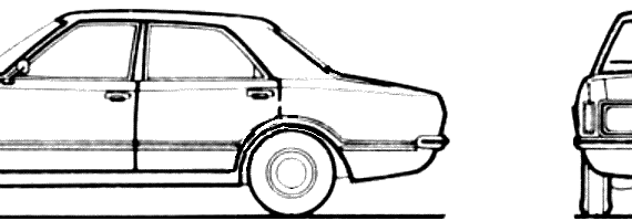Ford Taunus TC 2000 V6 - Форд - чертежи, габариты, рисунки автомобиля