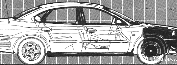 Ford Taurus SE (2000) - Форд - чертежи, габариты, рисунки автомобиля