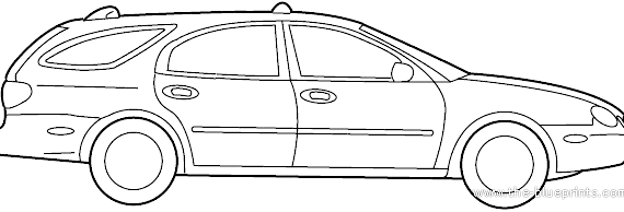 Ford Taurus Wagon (2003) - Форд - чертежи, габариты, рисунки автомобиля