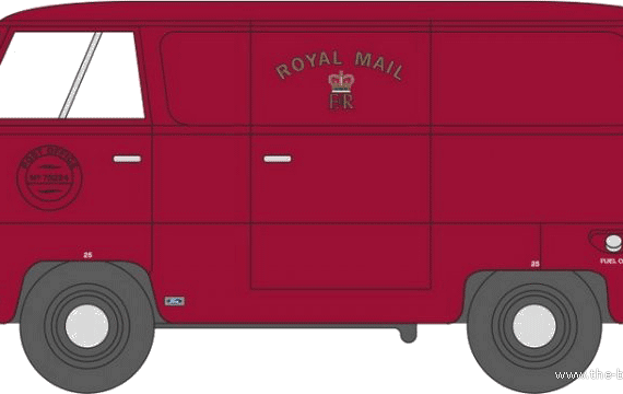Ford Thames 400E Van - Ford - drawings, dimensions, pictures of the car