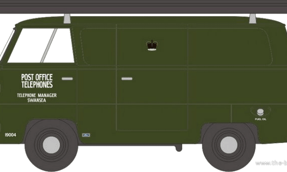 Ford Thames Van - Ford - drawings, dimensions, pictures of the car