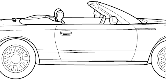 Ford Thunderbird (2003) - Форд - чертежи, габариты, рисунки автомобиля