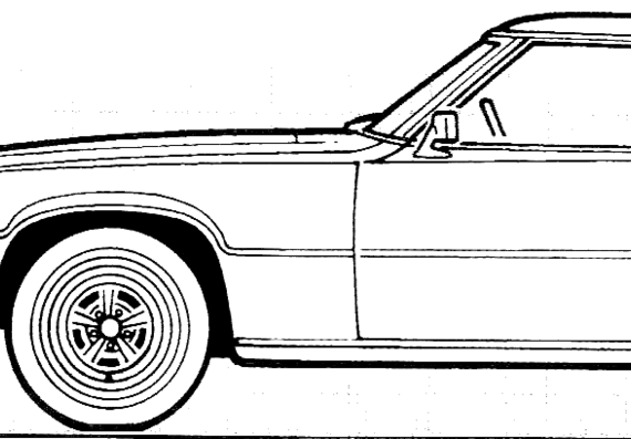 Ford Thunderbird Coupe (1968) - Форд - чертежи, габариты, рисунки автомобиля