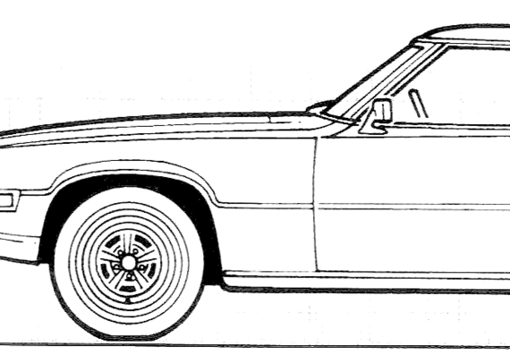 Ford Thunderbird Landau (1968) - Форд - чертежи, габариты, рисунки автомобиля