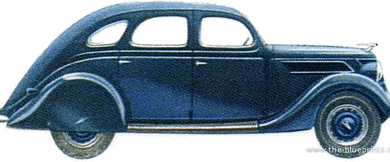 Ford V8 Model 48 Fordor Sedan (1938) - Форд - чертежи, габариты, рисунки автомобиля