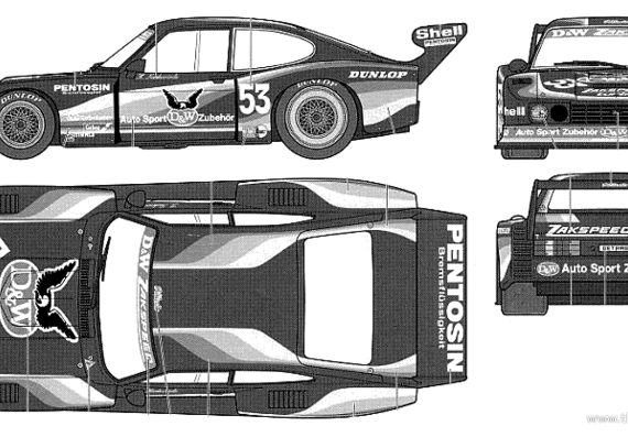 Ford Zakspeed Capri Gr.5 - Ford - drawings, dimensions, pictures of the car