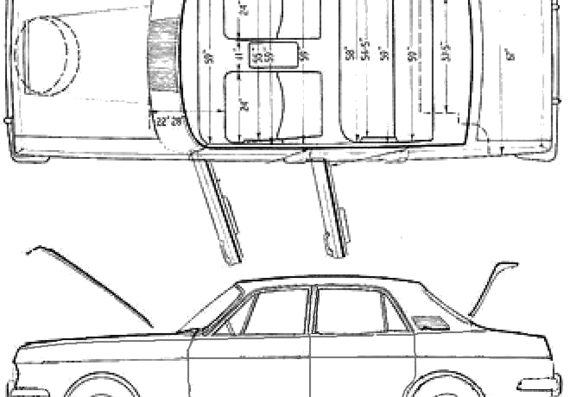 Ford Zephyr 6 Mk.IV (1966) - Форд - чертежи, габариты, рисунки автомобиля