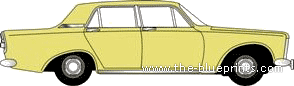 Ford Zephyr Mk.III - Форд - чертежи, габариты, рисунки автомобиля
