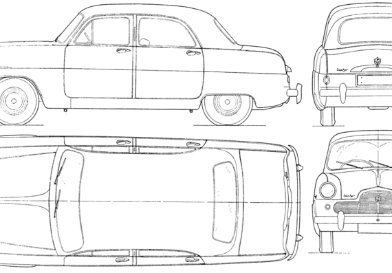 Ford Zephyr Mk.I (1952) - Ford - drawings, dimensions, pictures of the car