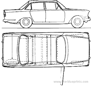 Ford Zodiac Mk.III (1964) - Форд - чертежи, габариты, рисунки автомобиля