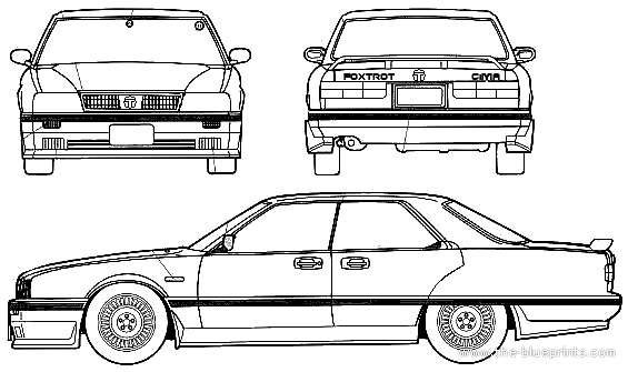 Foxtrot Cima (1985) - Разные автомобили - чертежи, габариты, рисунки автомобиля