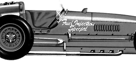 Fuel Injection Special Indy 500 (1953) - Разные автомобили - чертежи, габариты, рисунки автомобиля