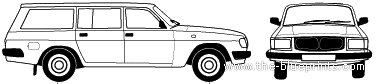 GAZ-310221 Volga wagon (2008) - GAZ - drawings, dimensions, pictures of the car