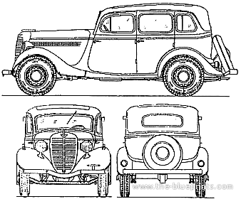 GAZ 11-73 - GAZ - drawings, dimensions, figures of the car