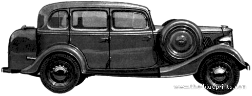 GAZ M1 - ГАЗ - чертежи, габариты, рисунки автомобиля