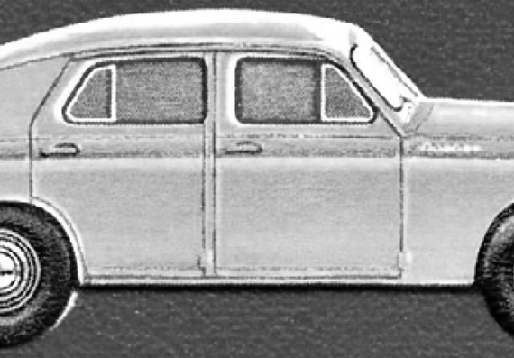 GAZ M20 Pobeda (1946) - ГАЗ - чертежи, габариты, рисунки автомобиля