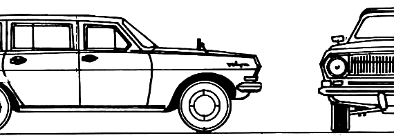 GAZ Volga M24 Wagon (1978) - GAZ - drawings, dimensions, pictures of the car