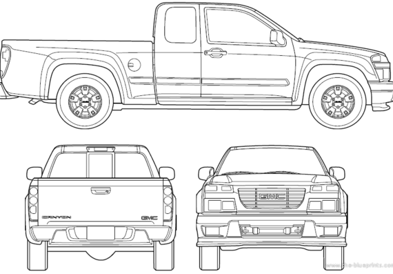 GMC Canyon Extended Cab (2006) - LMC - drawings, dimensions, pictures of the car