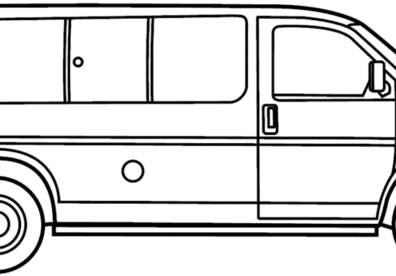 GMC Savana (2013) - LMC - drawings, dimensions, pictures of the car