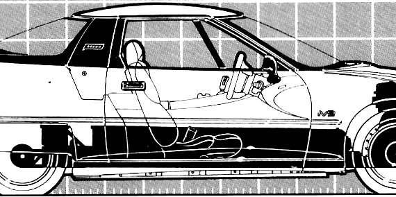 GM EV1 (1997) - Разные автомобили - чертежи, габариты, рисунки автомобиля