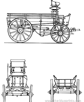 G.S. Wagon Mk. VII (1914) - Разные автомобили - чертежи, габариты, рисунки автомобиля