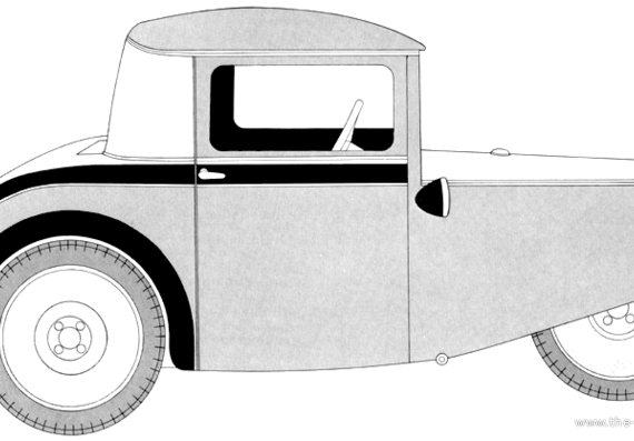 Goliath Pioner (1931) - Разные автомобили - чертежи, габариты, рисунки автомобиля