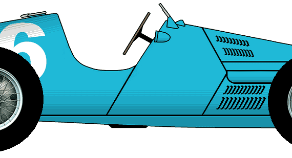 Gordini Type 16 F1 Grand Prix car (1952) - Various cars - drawings, dimensions, pictures of the car