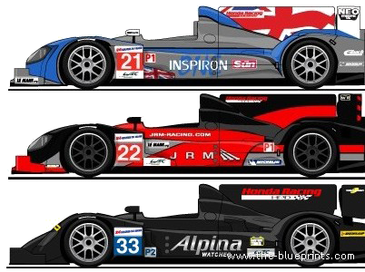 HPD Acura ARX-03c (2012) - Different cars - drawings, dimensions, pictures of the car