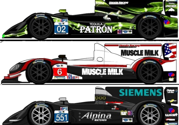 HPD Acura ARX-03c (2013) - Different cars - drawings, dimensions, pictures of the car