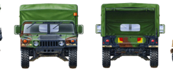 HUMVEE - Hammer - drawings, dimensions, pictures of the car