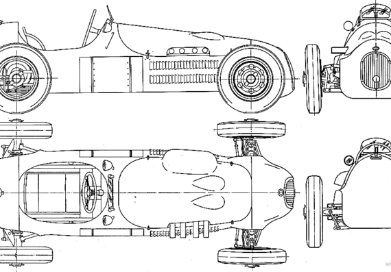 HWM F2 (1952) - Different cars - drawings, dimensions, pictures of the car