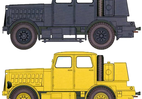 Hanomagu SS-100 - Разные автомобили - чертежи, габариты, рисунки автомобиля