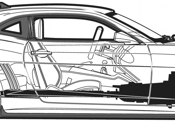 Hennessey HPE700 Camaro (2010) - Шевроле - чертежи, габариты, рисунки автомобиля